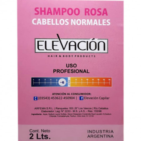 Shampoo Rosa Cabello Normal X2LTS - ELEVACIÓN