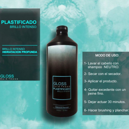 Alisado Plastificado Liso Extremo x1L ( Tratamiento Antifrizz 6% ) - Gloss - Hair Trend