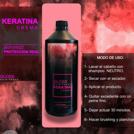 Shock de Keratina en Crema x1L (7%) - Gloss - Hair Trend