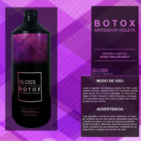 Botox Matizador Violeta x1L (2.8%) - Gloss - Hair Trend