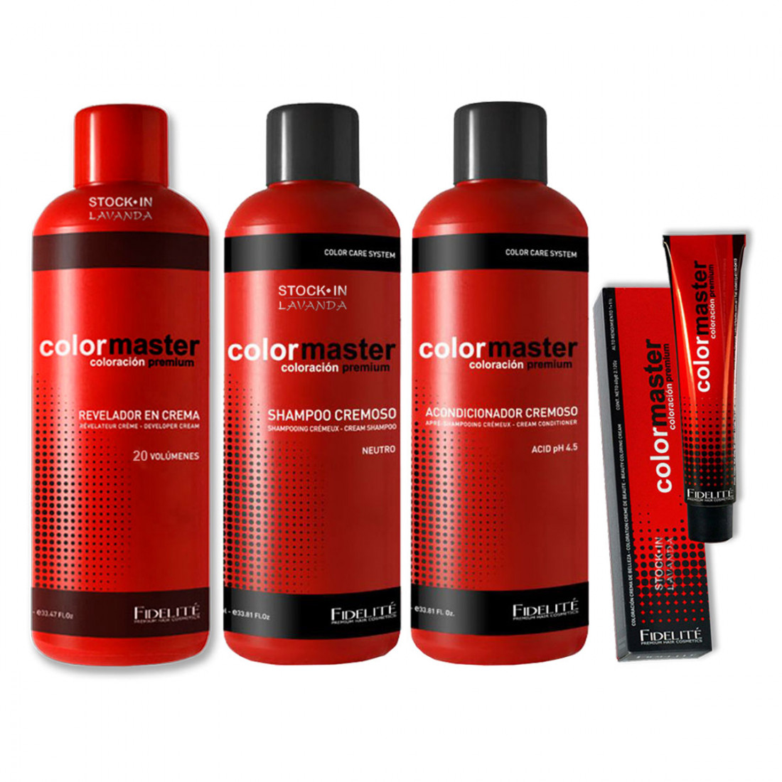 22 Tinturas Color Máster + Revelador Color Master X990ML + Shampoo