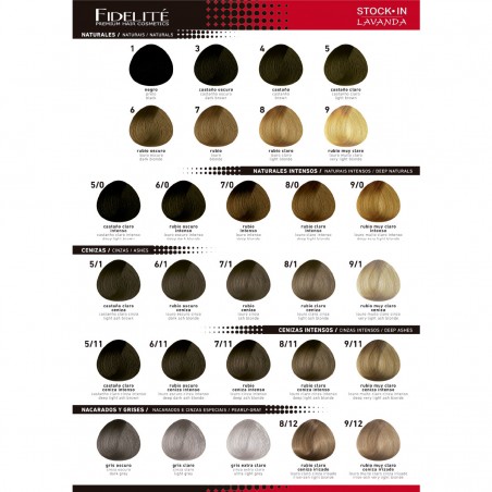 Carta De Colores Color Master  114 Tonos (108 tonos regulares + 6 Colores Express) - FIDELITE