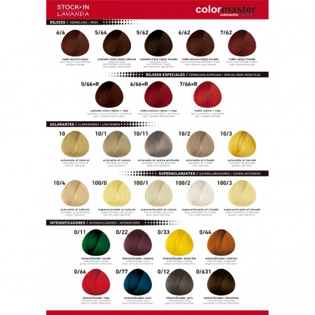 Carta De Colores Color Master  114 Tonos (108 tonos regulares + 6 Colores Express) - FIDELITE