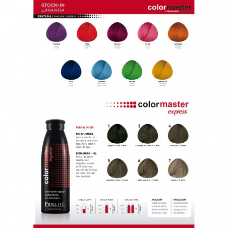 Carta De Colores Color Master  114 Tonos (108 tonos regulares + 6 Colores Express) - FIDELITE