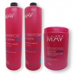 4 Shampoo x1lt c/u+ 4 Acondicionadores x1lt c/u + 4 Mascaras Capilares x 1kg c/u Macadamia y Caviar - Mav