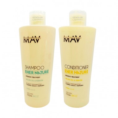 12 Shampoo y 12 Acondicionadores Ever Nature x250ml - Mav