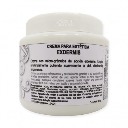 Crema Para Estetica Corporal Exdermis X250grs   - Arvensis - Linea Estetica