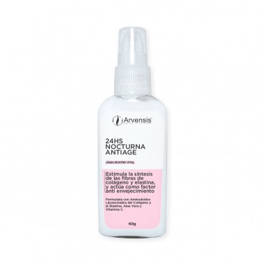 Crema Rostro Nocturna Antiage 24hs  X60cc - Arvensis - Linea Rostro Vital