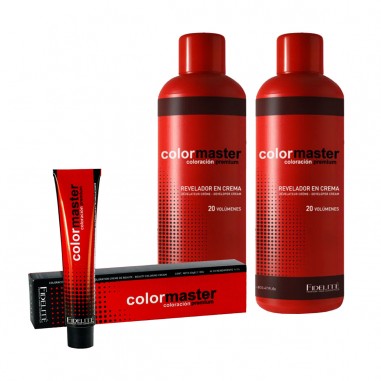 33 Tinturas Colormaster X60grs + 2 Oxidantes X990ml - Fidelite