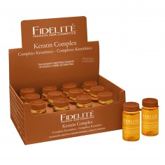 Caja Ampollas Keratina 12 Unid.  X 15 Ml C/u - Fidelite