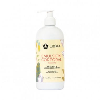 Emulsion Corporal Base con Glicerina x 500 gr  - Libra