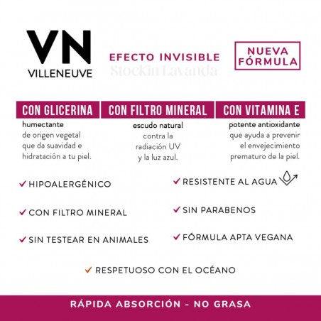 Protector Solar Crema FPS 50 x 50 ml. - Villeneuve