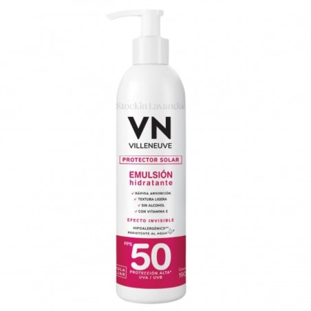 Protector Solar Emulsion FPS 50 x 190 ml. - Villeneuve