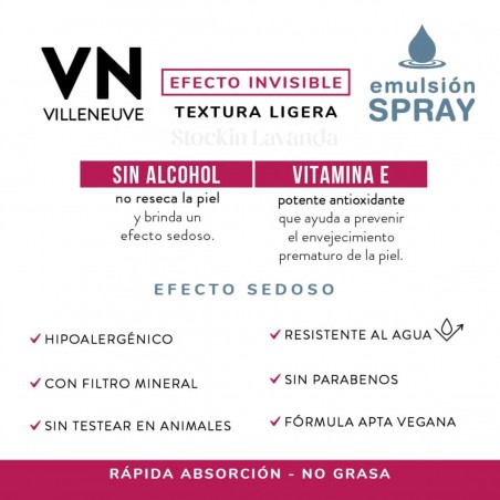 Protector Solar Emulsion FPS 50 x 190 ml. - Villeneuve
